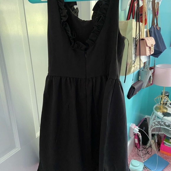 French Connection black ruffle dress - Picture 5 of 6